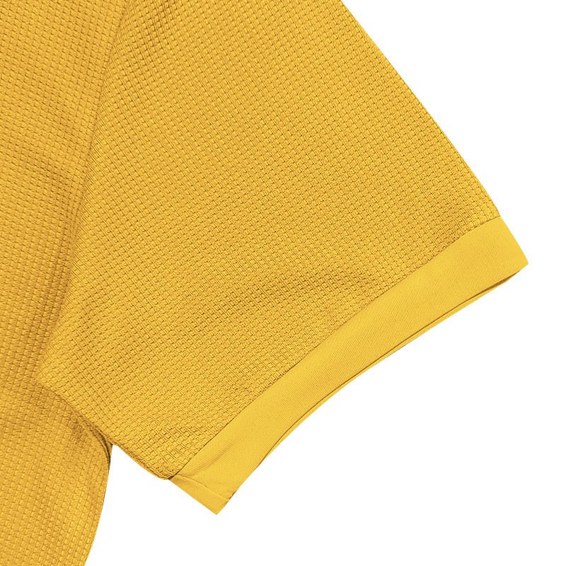 Polo à manches courtes en tissu gaufré pour homme – Image 3