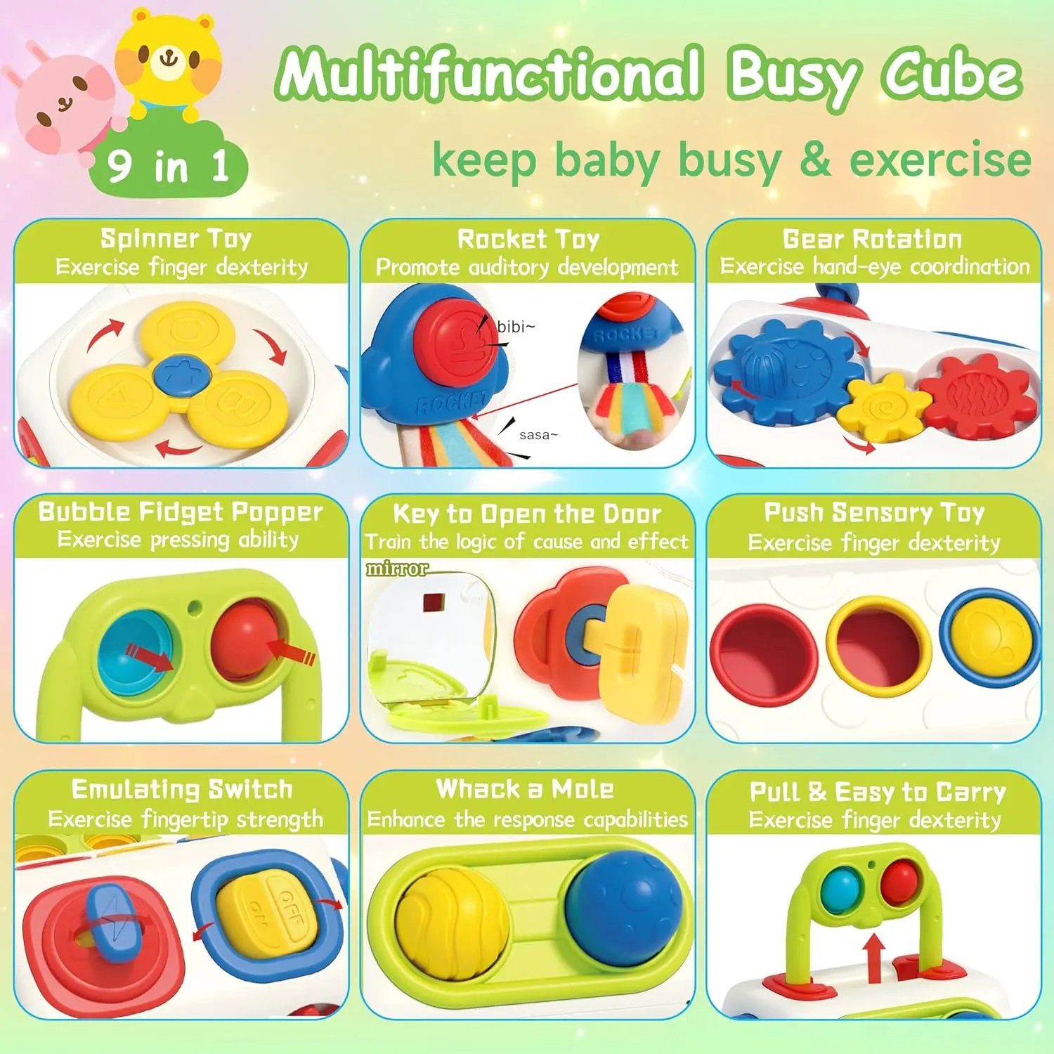 Jouets pour bébés et tout-petits Jouets sensoriels Montessori – Image 7
