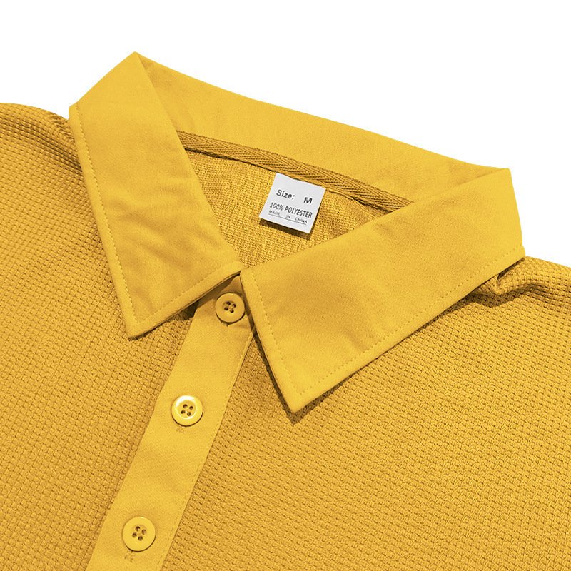 Polo à manches courtes en tissu gaufré pour homme – Image 10