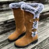 Bottes de neige épaisses en velours pour femmes